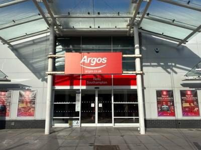 The Argos entrance at Southampton West Quay after refurbishment.
